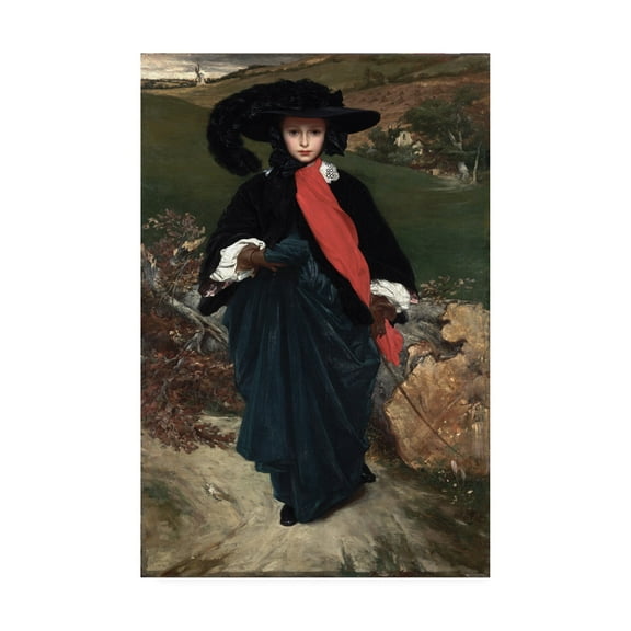 Leighton 'Portrait of May Sartoris' Canvas Art