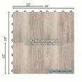 thumbnail image 5 of FlooringInc Practice Dance Tile Kits With Edging, 49 Tiles, 7' x 7' Area, Beachwood, 5 of 9