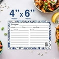 thumbnail image 5 of Recipe Cards Lined with Blue and White Design 4" X 6" Double-Sided Premium Thick Card Stock Great Gift for Amateurs or Experienced Chefs (Pack of 50), 5 of 6