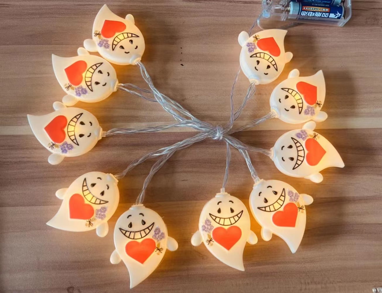 Heitepabg Halloween Love Ghost Light Battery Box Halloween Decorations