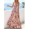 thumbnail image 5 of PRETTYGARDEN Women's Floral Maxi Dress Summer Outfits Spaghetti Strap Flowy Long Sundress Beach Vacation Boho Dresses, 5 of 10