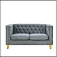 thumbnail image 2 of Velvet Sofa for Living Room,Buttons Tufted Square Arm Couch, Couch Upholstered Button, 2 of 7
