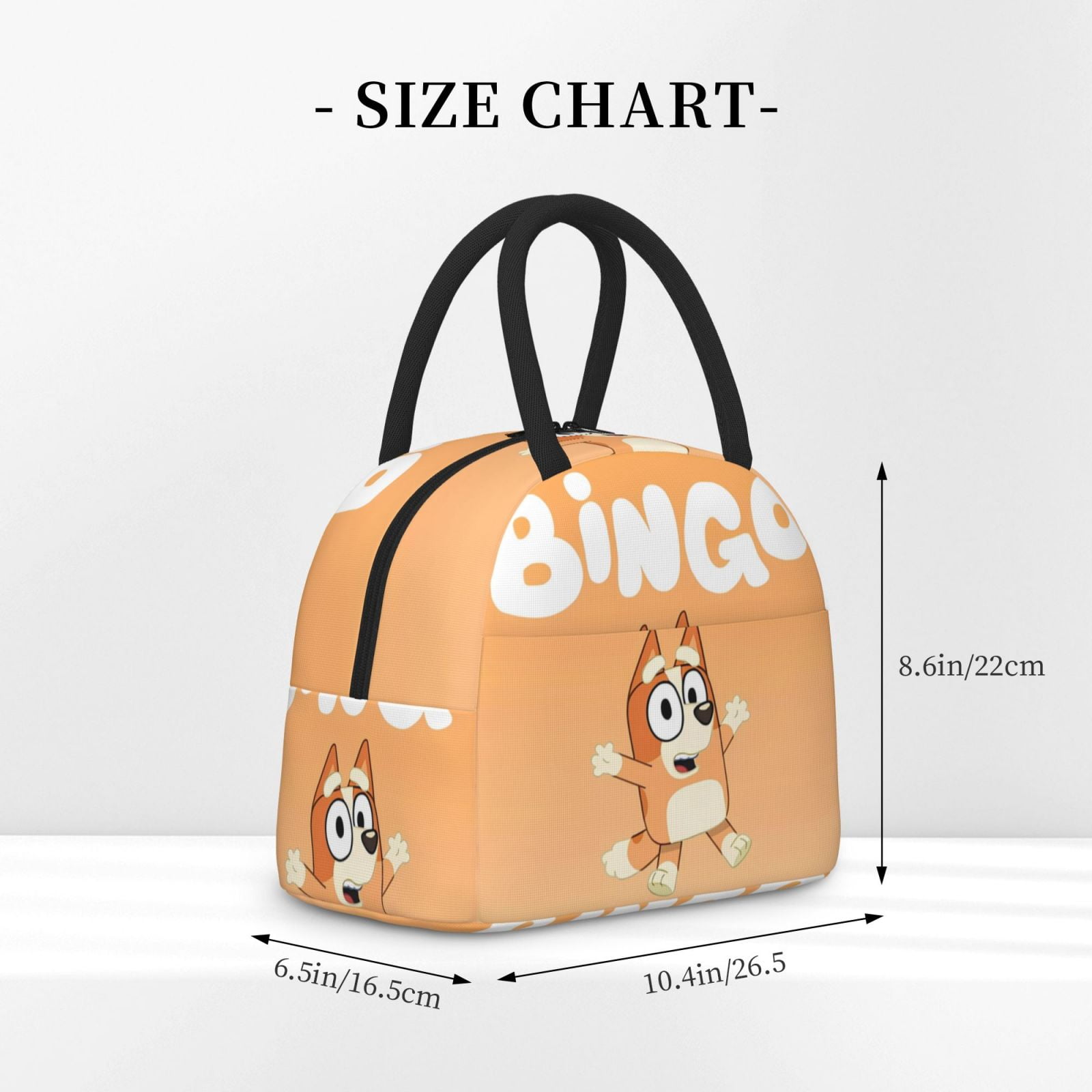 Masiiu Bluey Print Lunch Bag Large Capacity, Insulated Lunch Bag for Work, School, Picnic-One Size