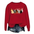 thumbnail image 1 of WEAIXIMIUNG Sweatshirts à Col Rond Graphiques pour Femmes Pull à Capuche Imprimé Lettre Col Rond pour Automne & Hiver, 1 of 3