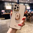 thumbnail image 1 of Funda de teléfono Boucho de lujo galvanizada para iphone 14 Plus 13 12 Pro MAX 11Pro XS XR X SE 6 7 8 plus funda de agarre de anillo con soporte para teléfono Tan Jianjun unisex, 1 of 2