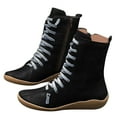 thumbnail image 2 of Kcodviy Bottes à la Cheville Rétro Cheville Femmes Mi-Shorts Léopard Femmes pour Femmes Mi Femmes Bottes Bottes Épaisses Femmes Mi Mi-Mollet Chaussures Bottes Femmes Femmes Mi-Bottes, 2 of 7