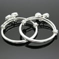 thumbnail image 2 of Yesbay Toddler Baby Silver Plated Adjustable Embossing Bell Charm Bangle Jewelry Gift-1#, 2 of 6