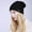 Black, variant on Warm Lazy Beanie - A soft Everyday Beanie With A Chunky Knit Fabric
