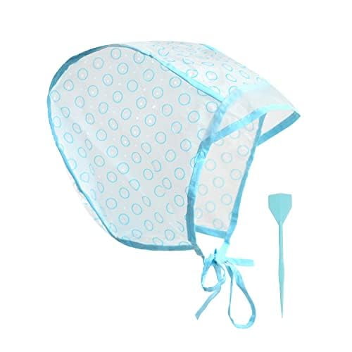 Reusable Hair Highlight Cap with Plastic Crochet Hook, Hair Coloring Frosting Cap for DIY Hair Dye Salon Hairdressing Accessories (1 Pcs)