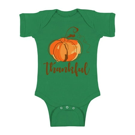 

Awkward Styles Thanksgiving Shirt for Baby Bodysuit Short Sleeve Thankful Romper