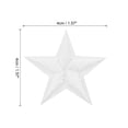 thumbnail image 2 of Uxcell 5Star Iron on Patches Embroidered Sew Patches Appliques Garment Embellishments 1.57x1.57" 50 Pcs White, 2 of 4