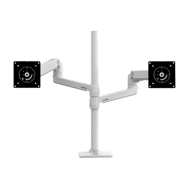 工*藤様 Ergotron LX Dual Stacking Arm ホワイト Ergotron LX - Mounting kit (dual stacking arm, tall pole) - for 2