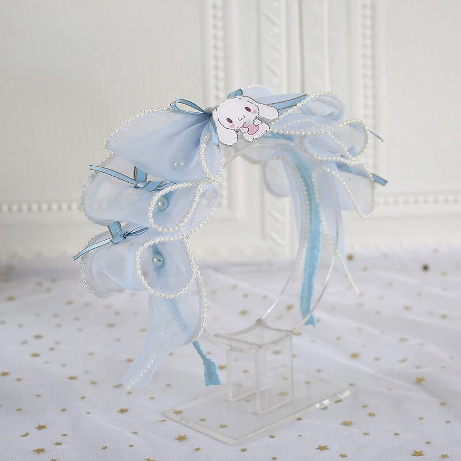 LAST 1! Kawaii Lolita Cinnamoroll Cosplay Ears Bow Cinnamoroll Lolita dress full set $119.00 now! Full set  main image 2