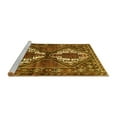 thumbnail image 2 of Ahgly Company Machine Washable Indoor Square Persian Yellow Traditional Area Rugs, 7' Square, 2 of 4