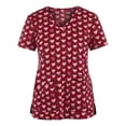 thumbnail image 4 of Birdeem Mode Femme T-Shirt à Manches Courtes Col en V Imprimé Blouse Ample, 4 of 12