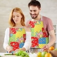 thumbnail image 3 of Pioneer Flower Floral Print Pattern Apron for Women and Men, Cotton Linen Waterproof with Pockets, Adjustable, 33x27 Inch for Kitchen, Gardening, BBQ, Salon, 3 of 6