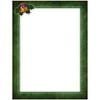 JAM Paper 8 1/2 x 11 Letterhead Paper, Bells with Green Border, 100 Sheets per Pack