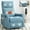 Blue, variant on Resenkos Fabric Recliner with Heat Massage and Swivel Function - Antique Blue Green