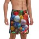thumbnail image 2 of Balery Easter Eggs Pantalones cortos de pijama de punto de algodón para hombre con cinturilla y bolsillos-Medium, 2 of 6