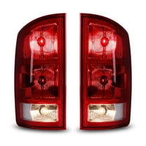Pair Tail Lights Fit for 2002-2006 Dodge Ram 1500/2500/3500 Rear Brake Lamps Replacement Left Right