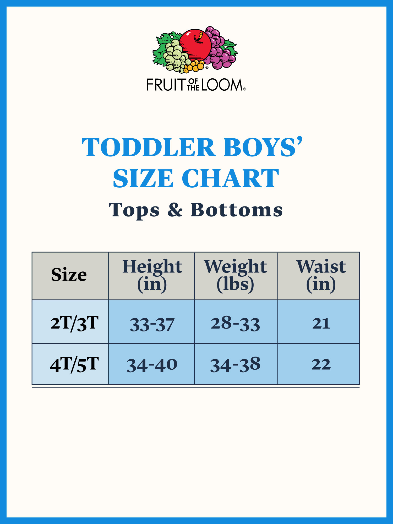 Fruit of the Loom Toddler Boy Crew Undershirts, 6 Pack, Sizes 2T-5T ...