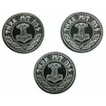 thumbnail image 1 of Thor's Hammer Logo 3" Diameter Embroidered Patch Set of 3 Patches, 1 of 1
