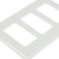 thumbnail image 3 of OULII Screwless Decorator Wall Plate Three Gang PC White Concealing Light Switches Modern Style 1Pcs, 3 of 8