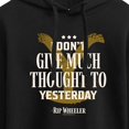 thumbnail image 3 of Yellowstone  - Dont Give Much Thought To Yesterday  - Juniors Cropped Pullover Hoodie, 3 of 6