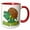 Red/White, variant on 3drose, Silly Slow Poke Turtle Cartoon, 15oz Mug