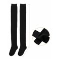 thumbnail image 5 of DOVACKA Women's Extra Long Thigh High Cotton Socks, Over Knee Boot Stockings, Warm Stretchy Comfort Fit, 5 of 6