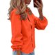 thumbnail image 2 of Tamaño Más Túnica de Manga Larga Tops para las Mujeres Color Sólido V-Cuello Suelto Camisa Casual, Camisas de Manga Larga para las Mujeres Suelto Ajuste de Uso Diario, 2 of 8