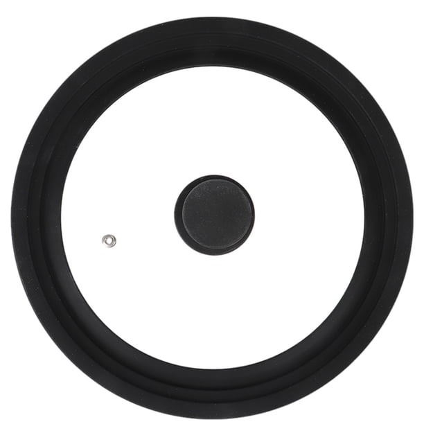 Tapa de olla multifunción de silicona de vidrio templado universal visible (1 unidad)