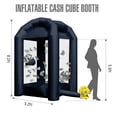 thumbnail image 6 of Inflatable Cash Cube Booth, 8.2x5.2 x 5.2 ft Inflatable Money Grab Machine for Business Advertising Event Promotion(Black), 6 of 10