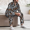 thumbnail image 7 of Fotbe Colorful Screws Pattern Long Sleeve Pajama Set for Men,Sleepwear Set,2-piece Loungewear Set,Soft PJs Comfy Nightwear with Pockets-Large, 7 of 7