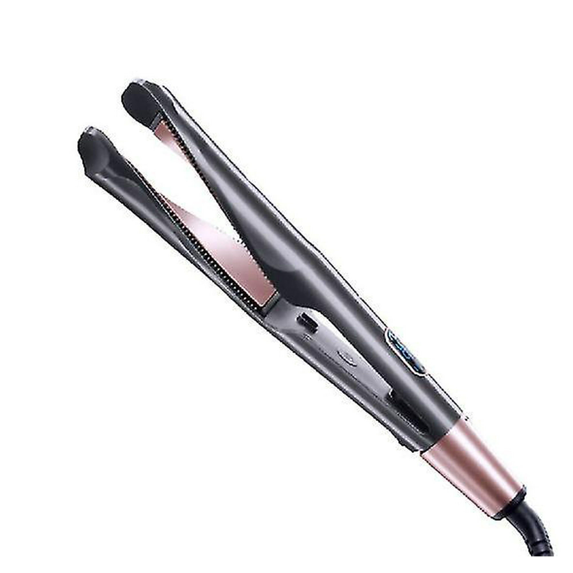 2 In 1 Hair Straightener Dual Voltage Lcd Display Adjustable Temperature grey Walmart