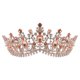 thumbnail image 1 of Corona de lujo hecha a mano para mujer, diadema con diamantes de imitación artificiales, tocado de novia, accesorios para el cabello, accesorios para vestido de novia (oro rosa), 1 of 6
