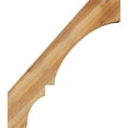 thumbnail image 3 of 6"W x 30"D x 34"H Balboa Rough Sawn Knee Brace, Western Red Cedar, 3 of 4