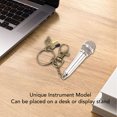 thumbnail image 4 of Miniature Mic Model, Miniature Microphone Decor Lifelike Metal Replica Model  for Desk, 4 of 7