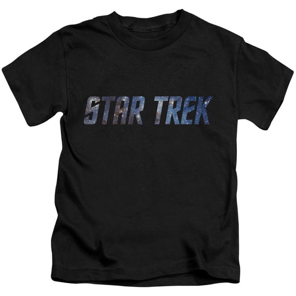 Star Trek Space Logo Youth 18/1 T-Shirt Black