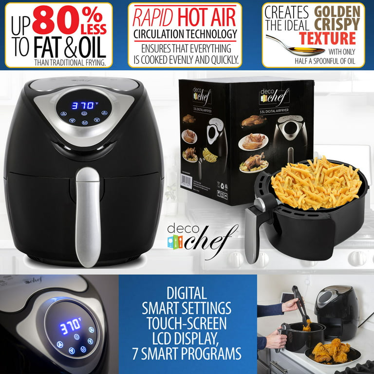 Deco Chef Digital 5.8QT Electric Air Fryer – Deco Gear