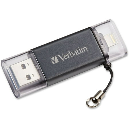 Verbatim 49304 iStore 'n' Go USB 3.0 Flash Drive for Apple Lightning Devices, (Best Media Storage Device)