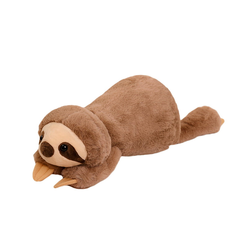 Stuffed Sloth Plush Toy High Elastic Cotton Fill Bolster Pillow for Couch Pillows Sofa Premium Polyester Fiber Filling Stuffing, Size: 20x15cm, White