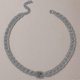 thumbnail image 1 of Collar gargantilla de cadena de aleación de moda con dije de conector geométrico, joyería dorada --- Código de producto 43802, 1 of 5