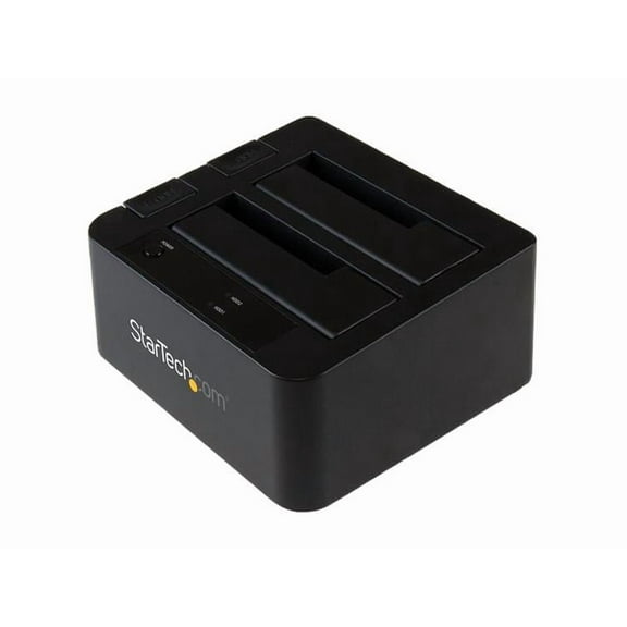 StarTech.com USB 3.1 (10Gbps) Dual-Bay Dock for 2.5"/3.5" SATA SSD/HDDs with UASP - Dock two 2.5" & 3.5" SATA SSD/HDDs over high performance USB 3.1 Gen 2 (10 Gbps)