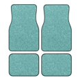 thumbnail image 1 of Fotbe Teal Green Glitter Juego de 4 Tapetes para Auto con Estampado – Alfombrillas de Goma Reforzada, Diseño Antideslizante, Protección para Todo el Año – Vehículos, Autos, Camionetas y SUVs, 1 of 7