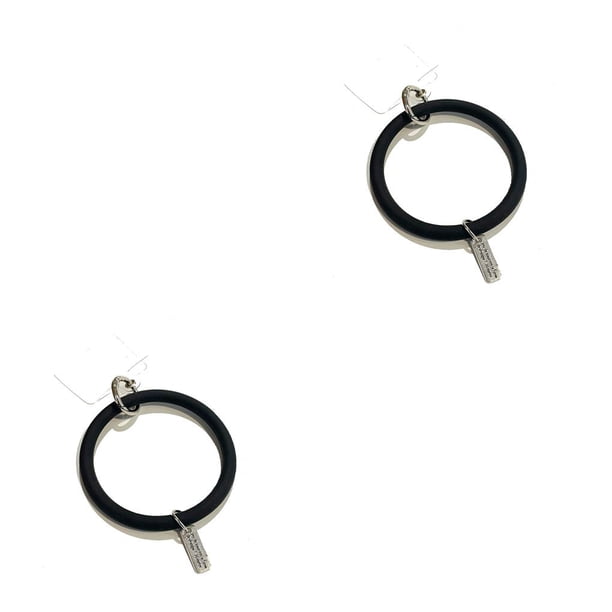 Moyic Cadena para teléfono móvil para hombres y mujeres, resistente al agua, Color sólido, Universal, Flexible, anillo antipérdida, Negro 2Conjunto