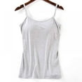 thumbnail image 1 of Débardeur Femme avec Soutien-Gorge Intégré Bretelles Réglables Camisoles Bretelles Spaghetti, 1 of 7