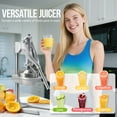 thumbnail image 6 of Sopito manual juicer press, Effortless Cast Iron Juicer Professional Stainless Steel Juicer for Fresh Lemon, Lime, Orange & Pomegranate,Easy to Clean with Brusher, 6 of 11