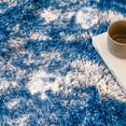 thumbnail image 6 of Pentantan 8ft x 10ft Shag Area Rug, Soft Fluffy Rugs for Living Room Bedroom, Modern Tie-dye Home Carpet, Blue, 6 of 7