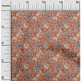 thumbnail image 2 of oneOone Georgette Viscose Brown Fabric Animal with Flower Sewing Craft Projects Fabric Prints by Yard 42 Inch Wide, 2 of 4